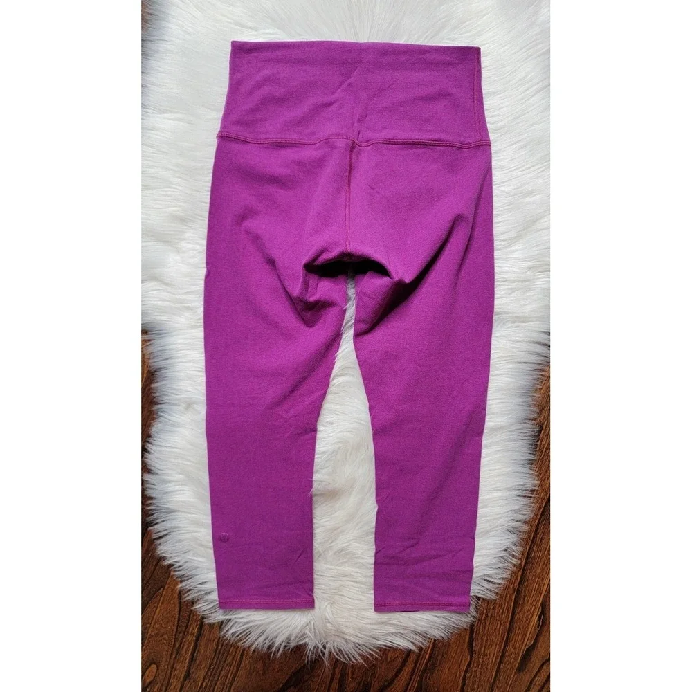 Lululemon Wunder Under Crop Cotton Roll Down Women's size 6 High Rise